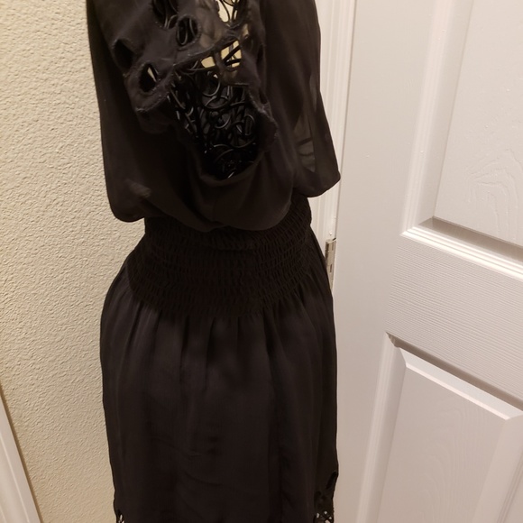 NWT Bar III Black Cap Sleeve Dress. - Picture 8 of 8